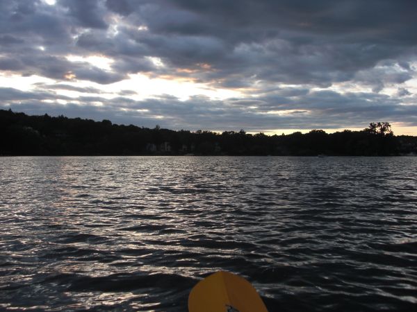 Lower Mystic Lake on a calm evening